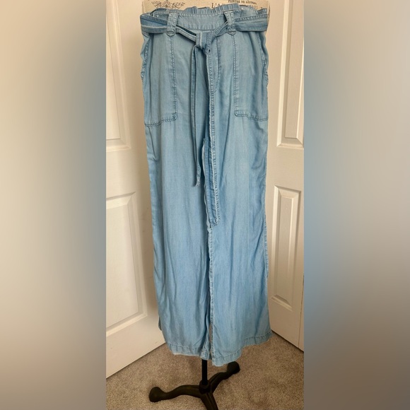 Aerie Light Blue wide leg relaxed pants size S - Picture 1 of 7